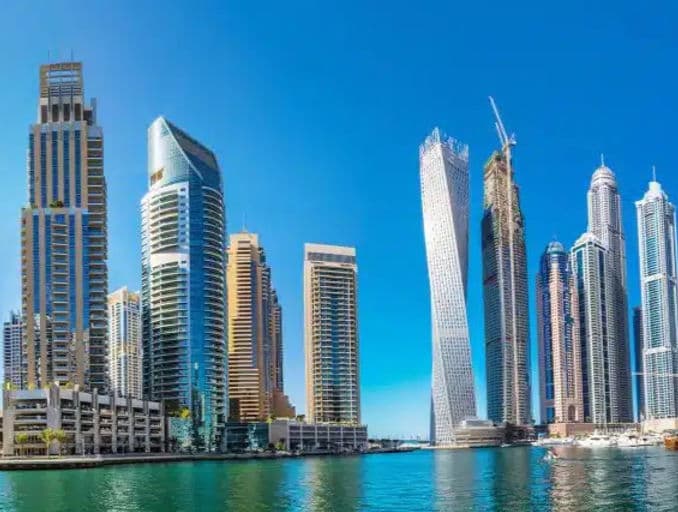 Dubai skyline with modern high-rise towers